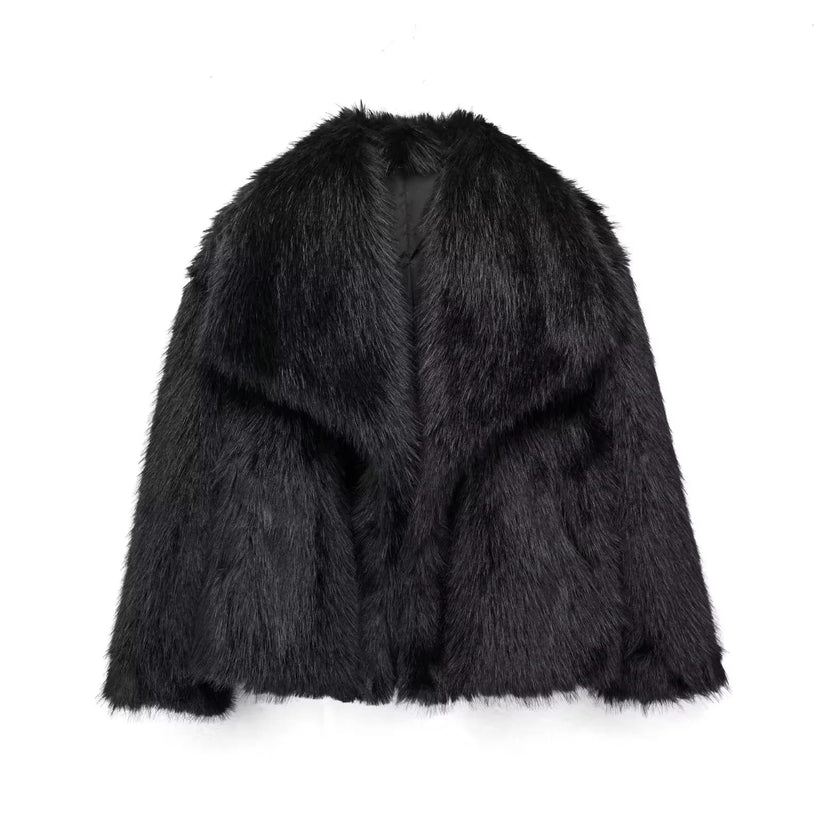 Véronique - Manteau Chic Fourrure Court