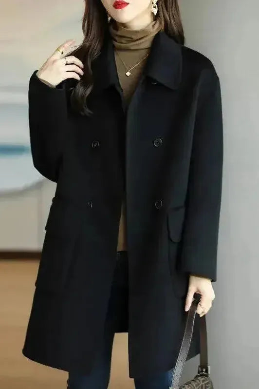 Amélie | Manteau Élégant Mi-Long Laine