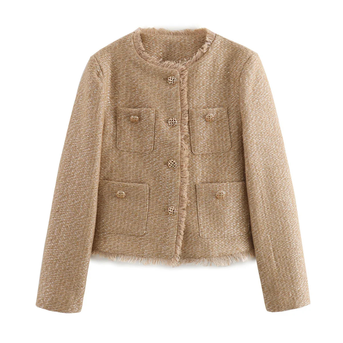 Anaïs – Manteau En Tweed Au Design Moderne, Chic Et Original