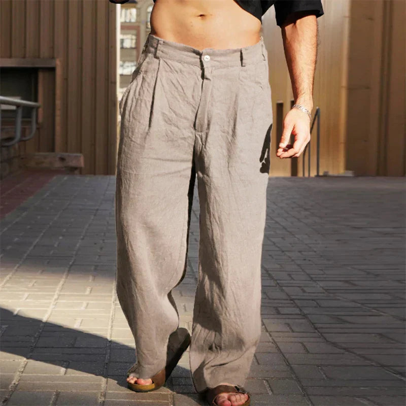 Stéphanie - Pantalon en Lin Fluide Homme