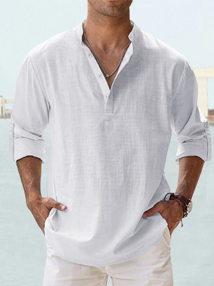 Sébastien - Chemise Lin D'Été Fluide Homme