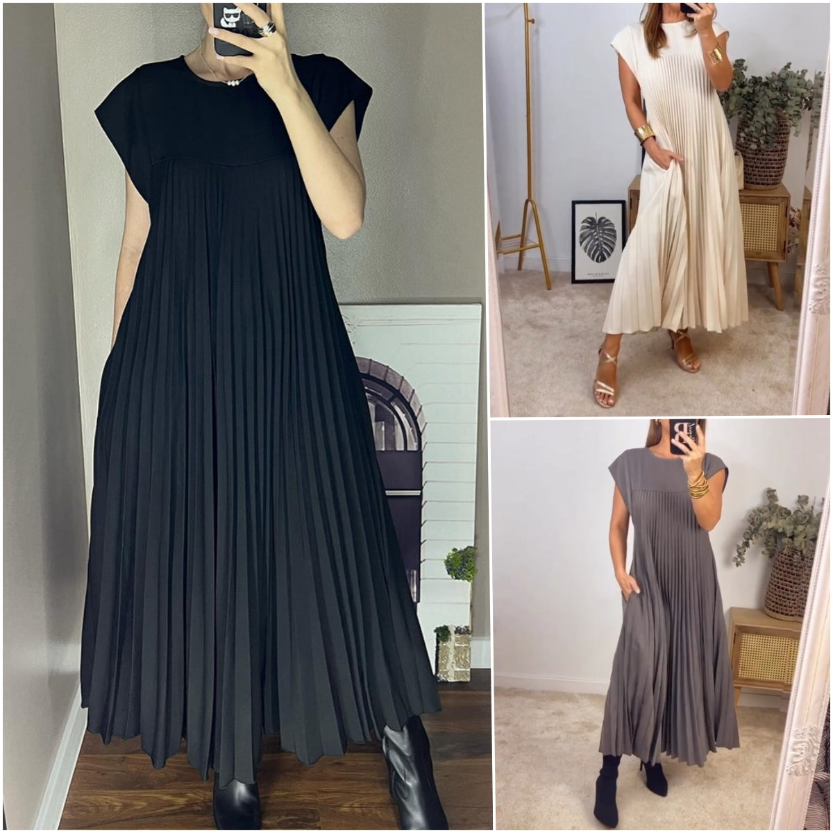 Saskia - Sublime Robe Longue Plissée