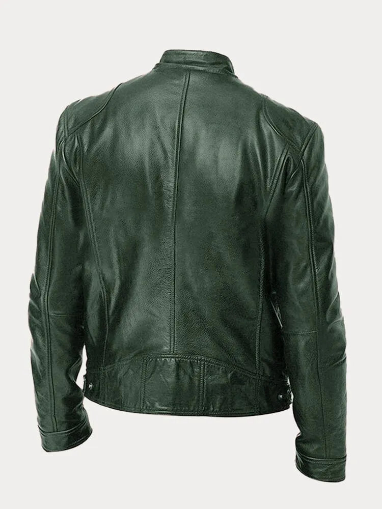 Thomas - Veste Classique Cuir Zippée