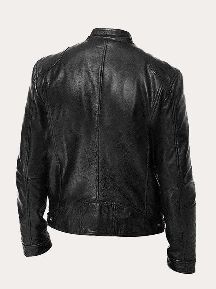 Thomas - Veste Classique Cuir Zippée
