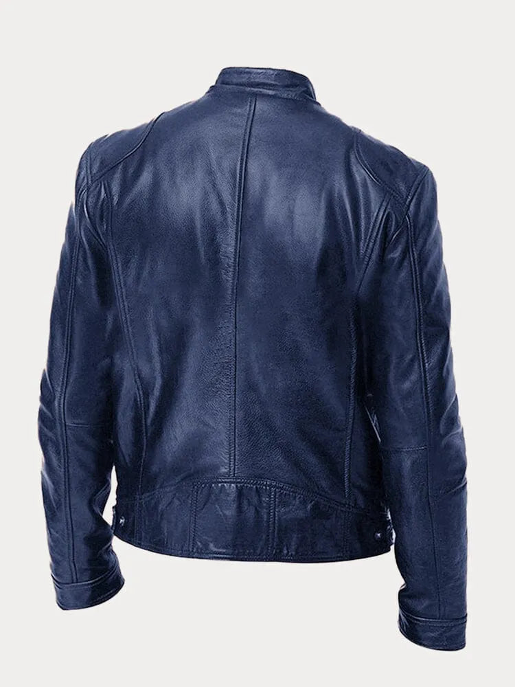 Thomas - Veste Classique Cuir Zippée