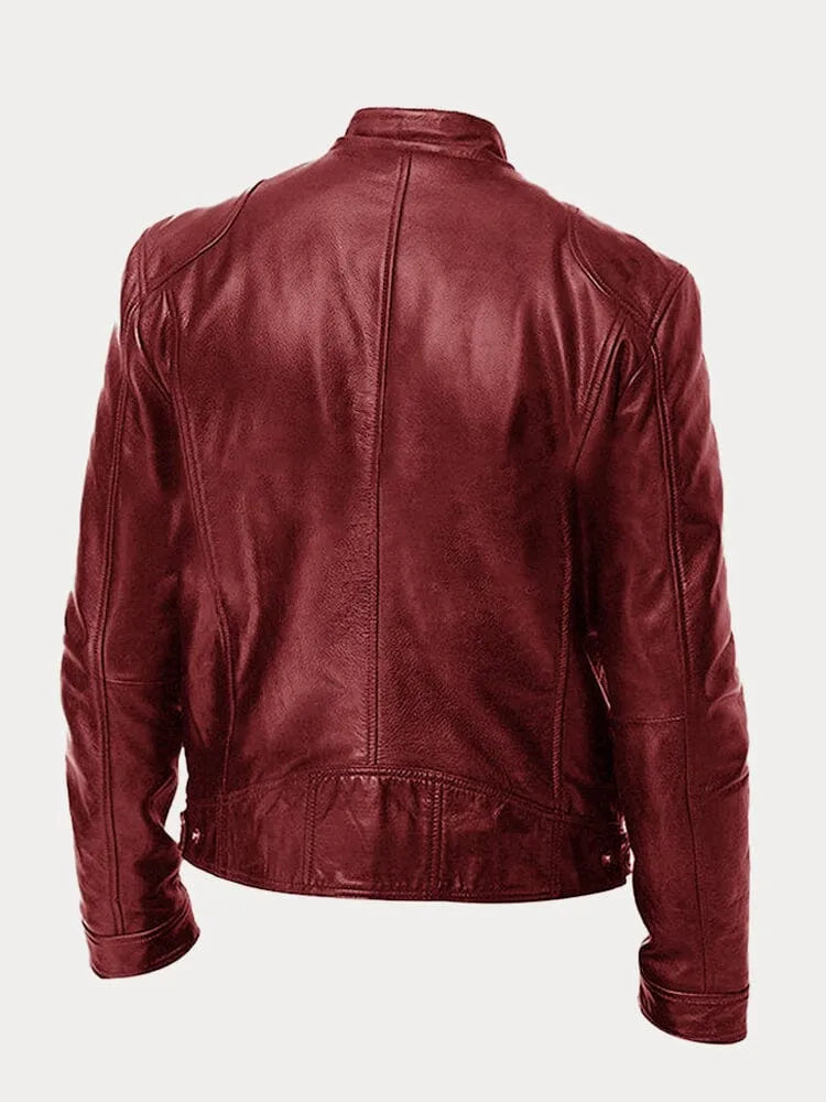 Thomas - Veste Classique Cuir Zippée