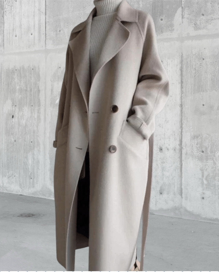 Marguerite | Manteau Élégant Long Laine