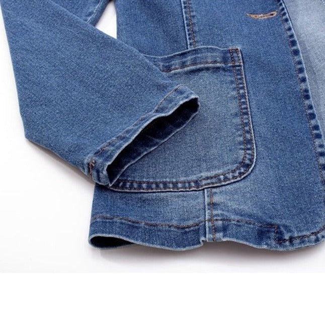 Ella - Veste Blazer Femme en Denim Moderne - Élégante et Décontractée - Femme-4