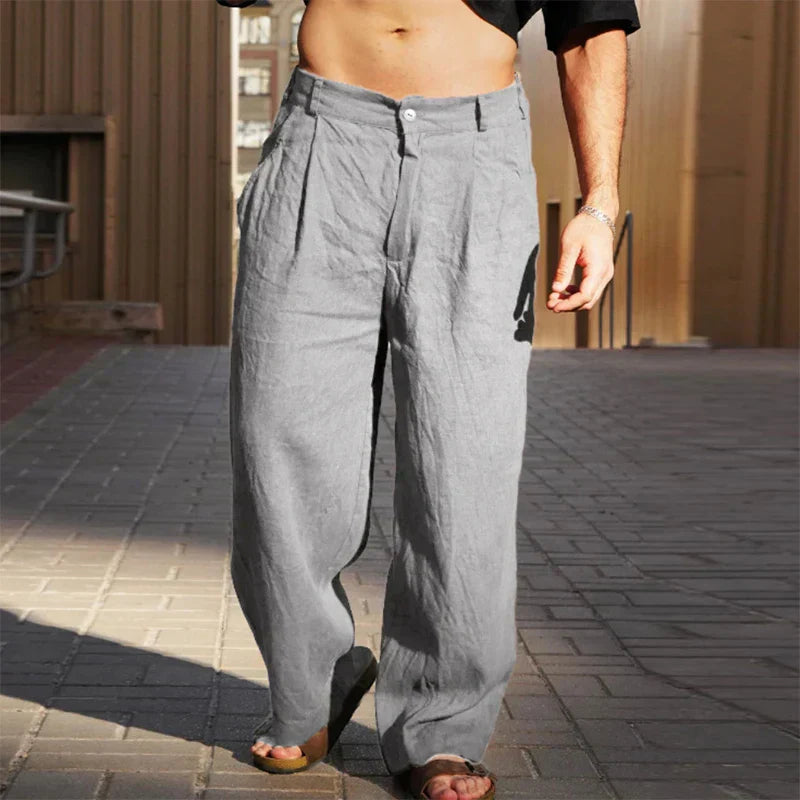Stéphanie - Pantalon en Lin Fluide Homme
