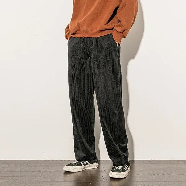 Benoît | Pantalon Moderne Velours Côtelé Baggy