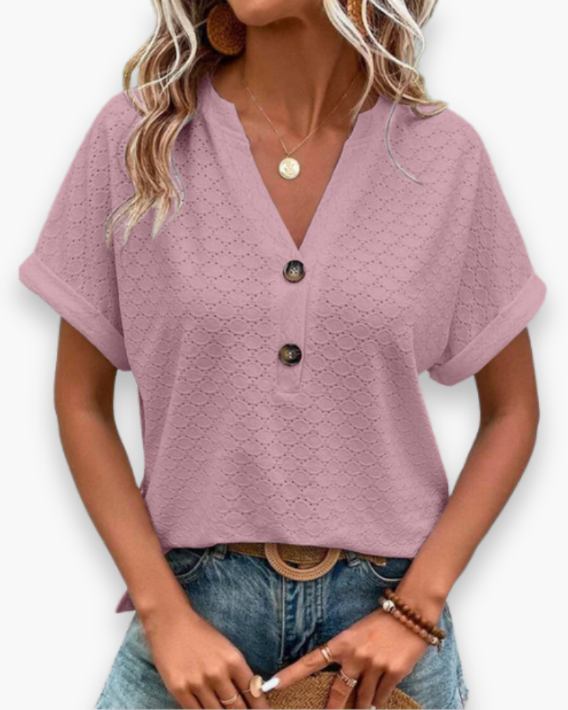 Haut court à manches larges pour femme | Ample et confortable