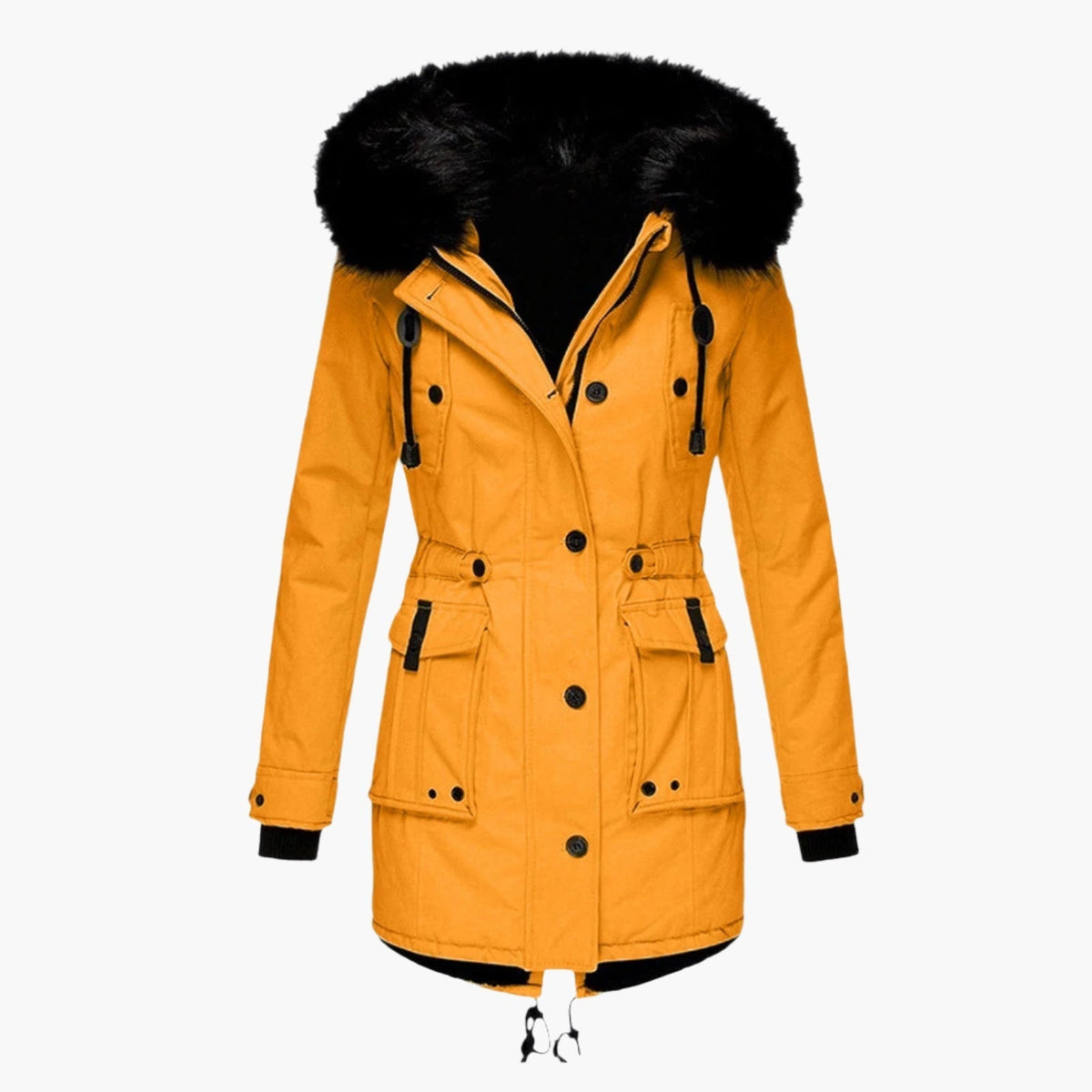 Priya - Parka Élégante Longue à Capuche