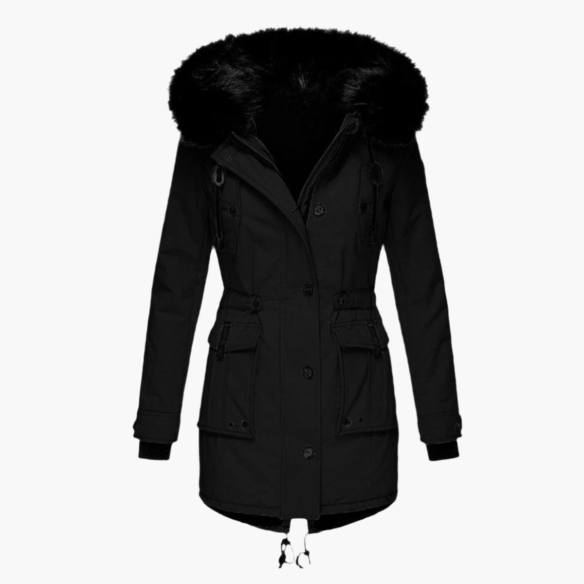 Priya - Parka Élégante Longue à Capuche