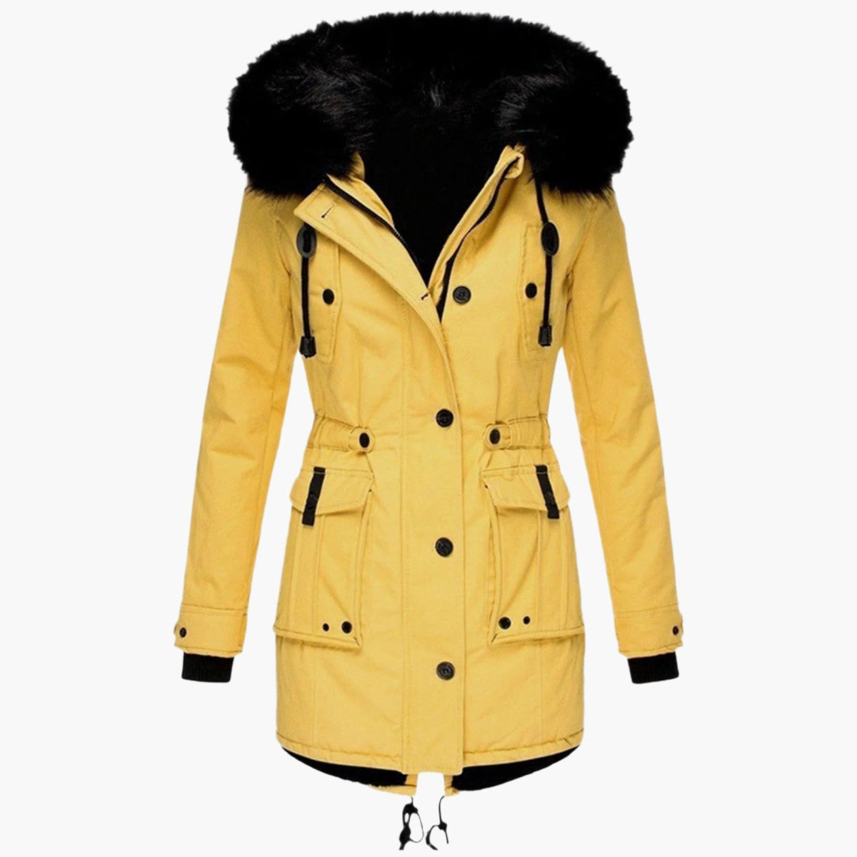 Priya - Parka Élégante Longue à Capuche