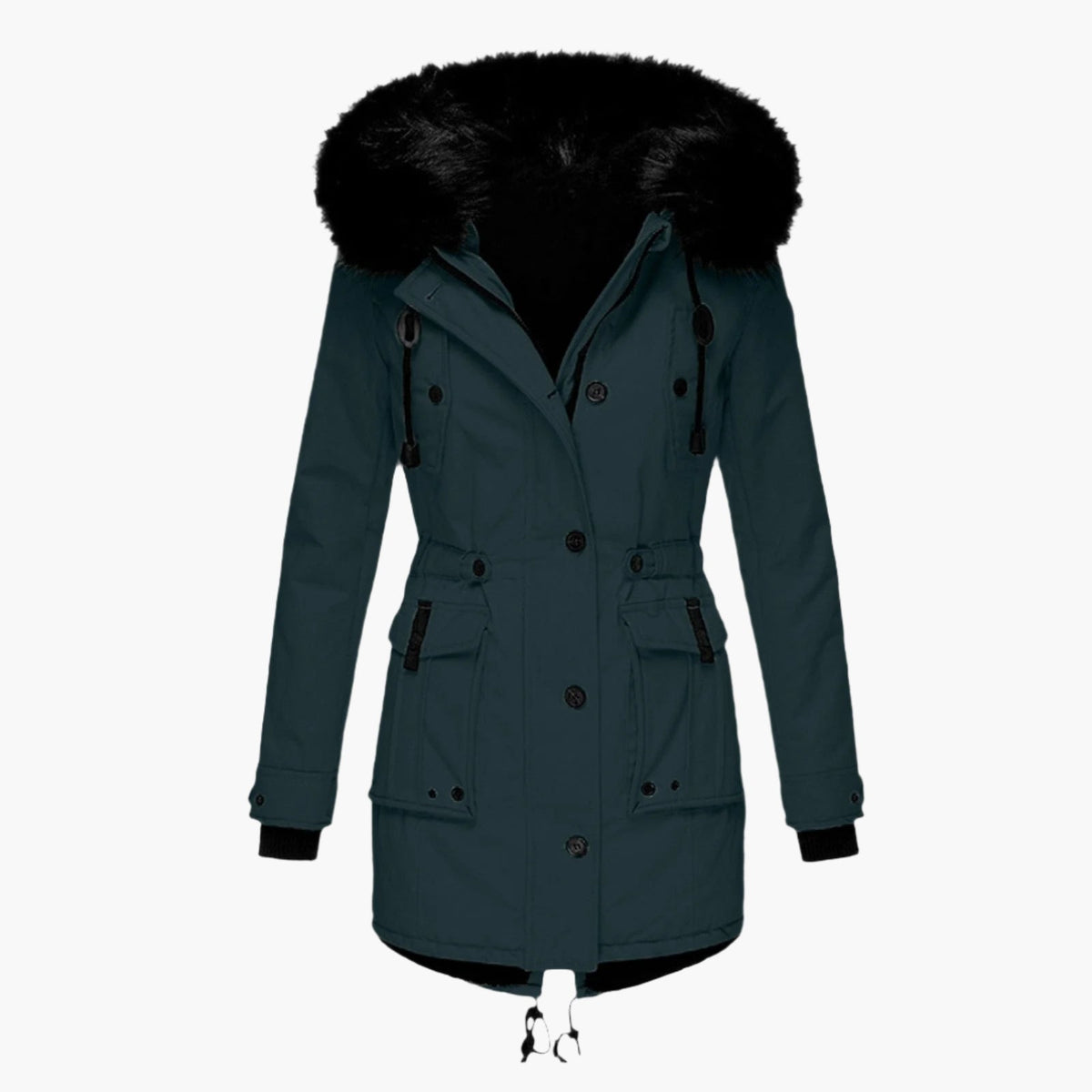 Priya - Parka Élégante Longue à Capuche