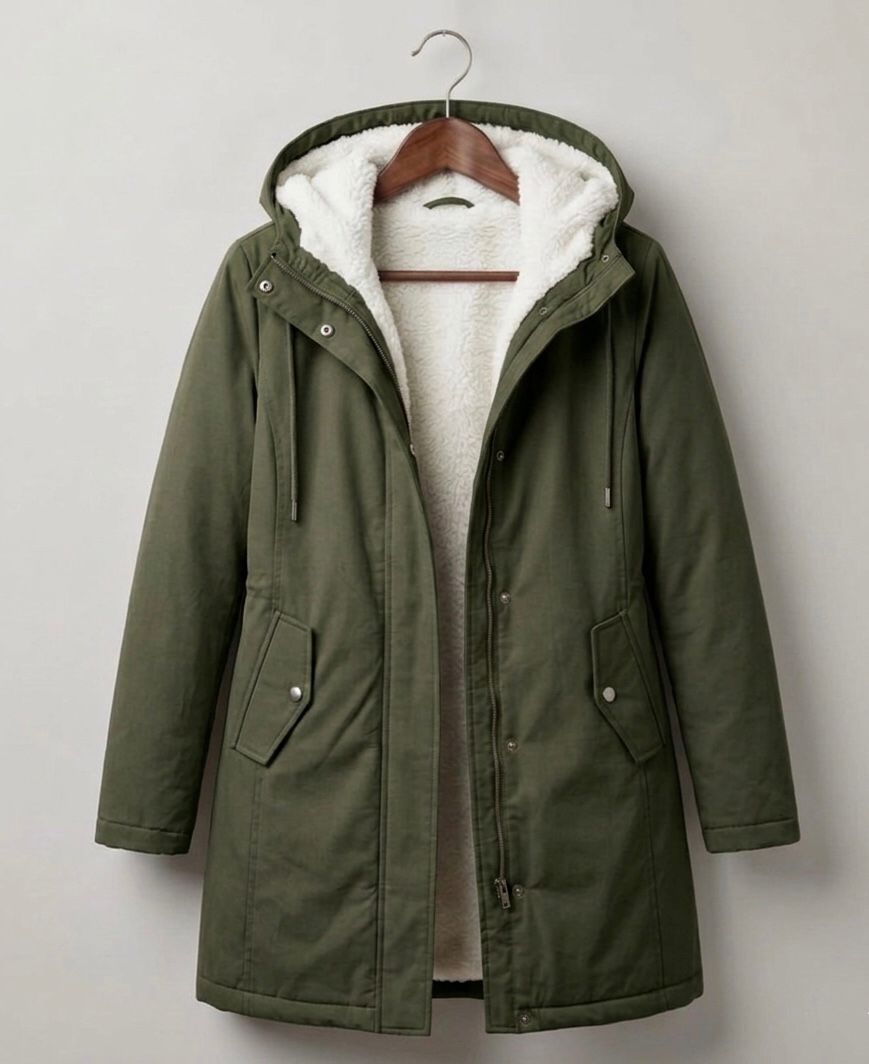 Nathalie | Parka Élégante Chaude à Capuche