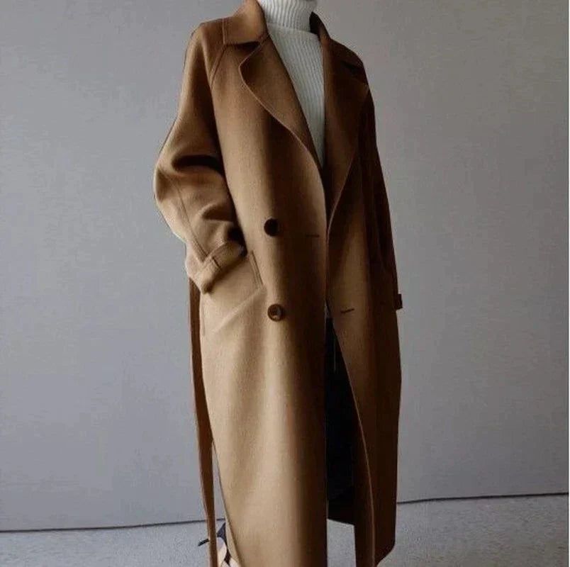 Marguerite | Manteau Élégant Long Laine
