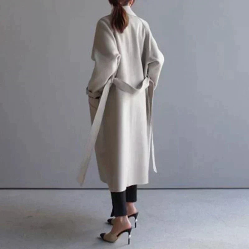 Marguerite | Manteau Élégant Long Laine