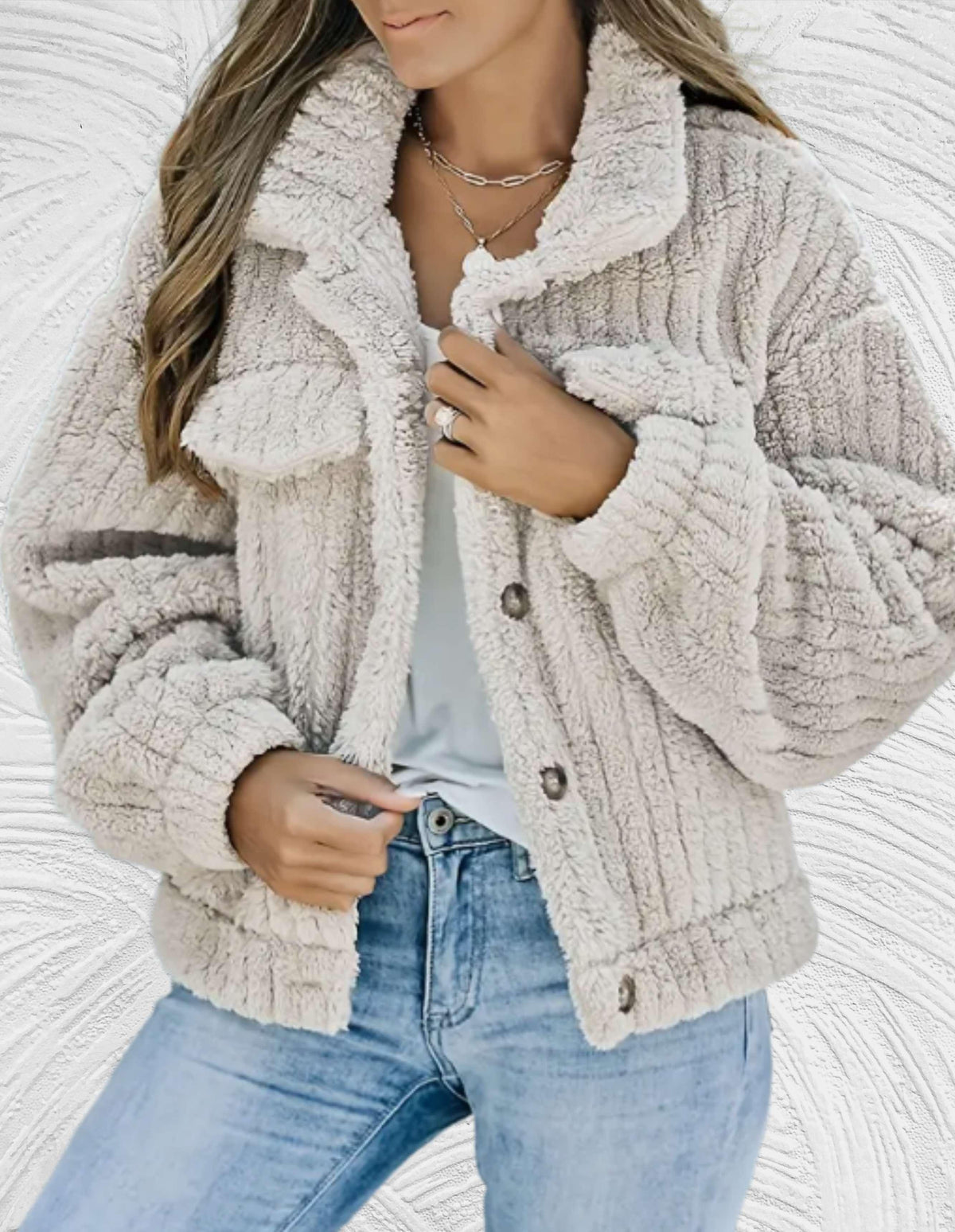 Sophie - Manteau Chic Sherpa Court