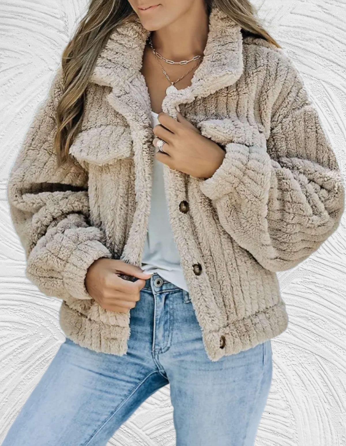 Sophie - Manteau Chic Sherpa Court