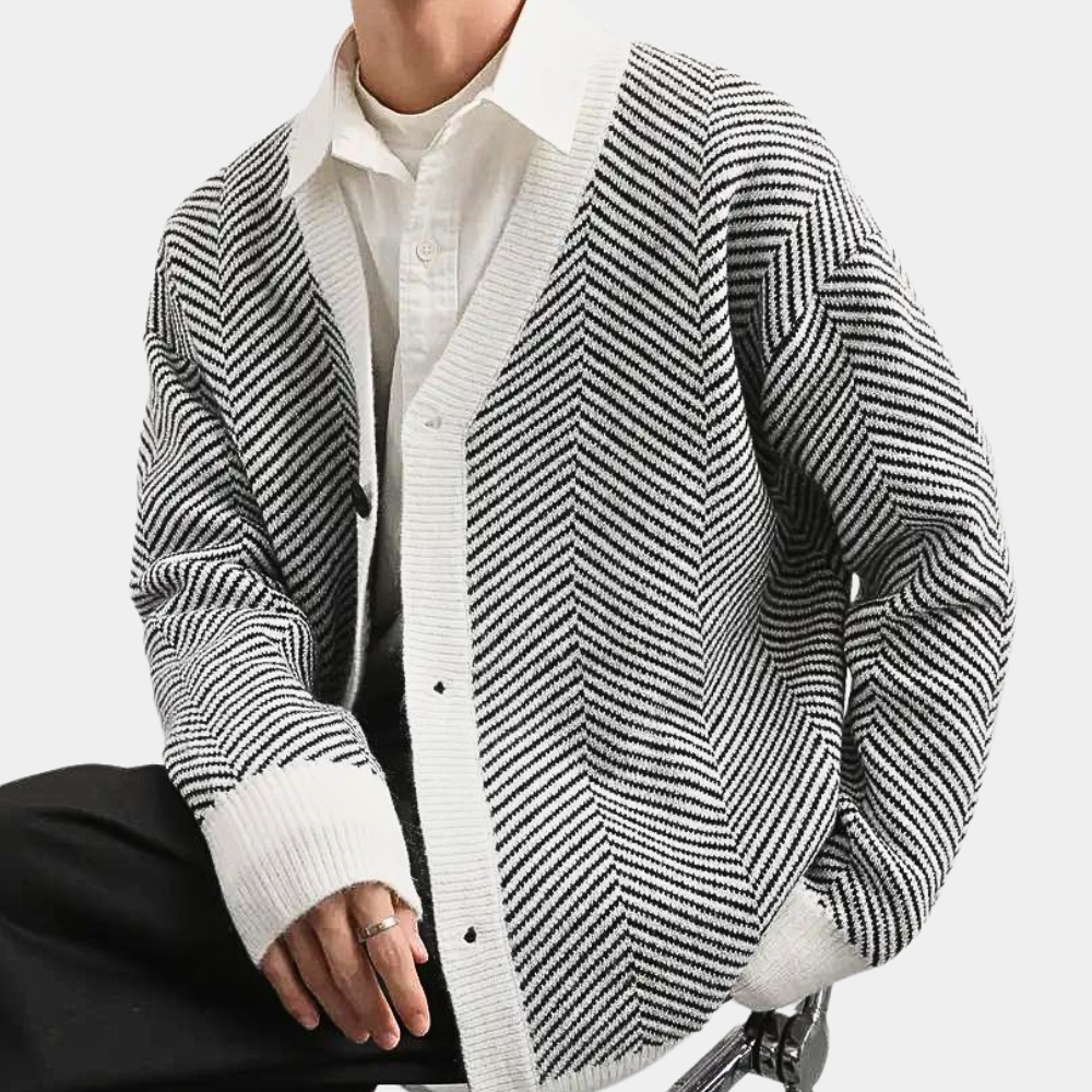 Étienne - Cardigan Décontracté Tricot Homme