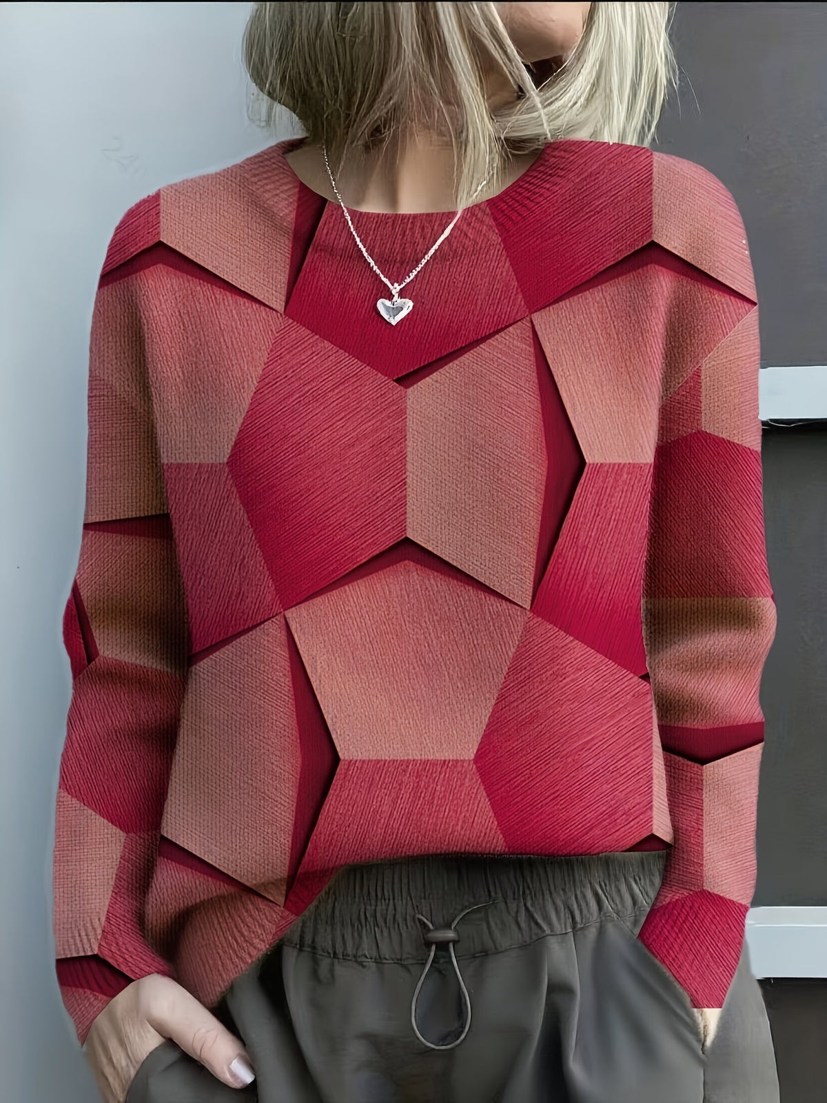 Chloé - Pull Chic Imprimé Géométrique