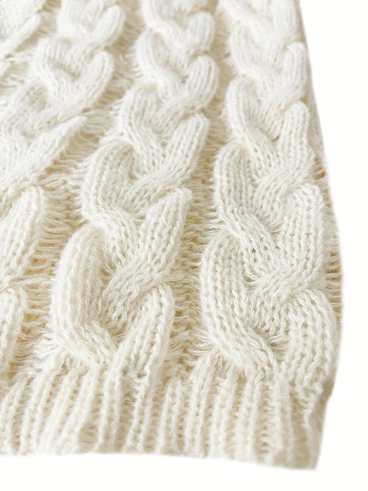 Camille - Pull Élégant Torsadé Grosse Maille