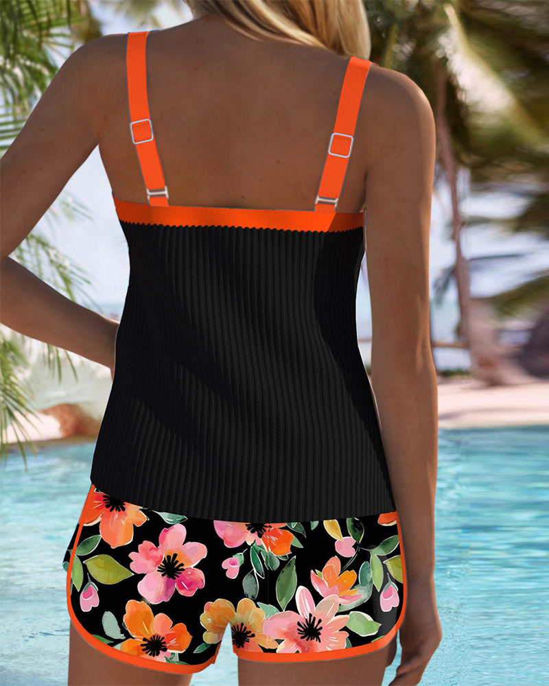 Margaux - Tankini Fleuri Élégant