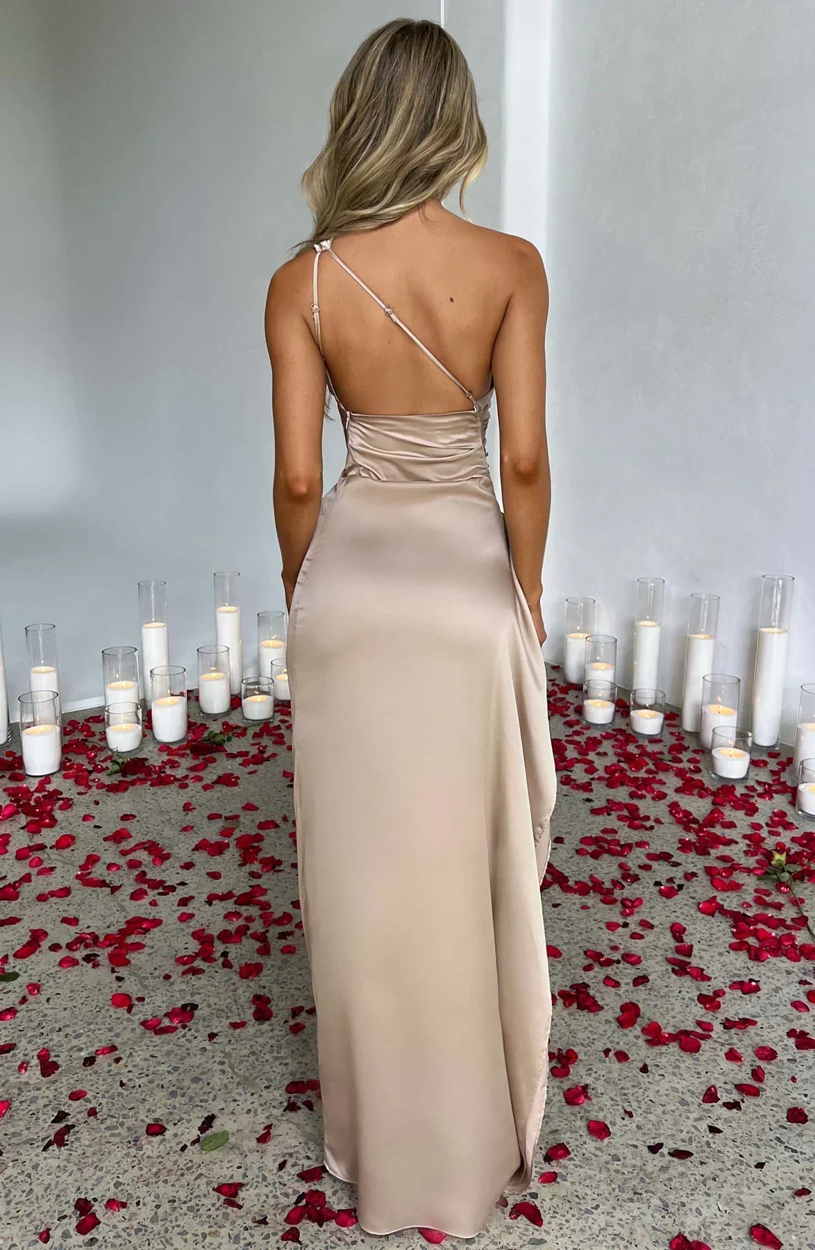 Delphine - Robe Satinée De Soirée