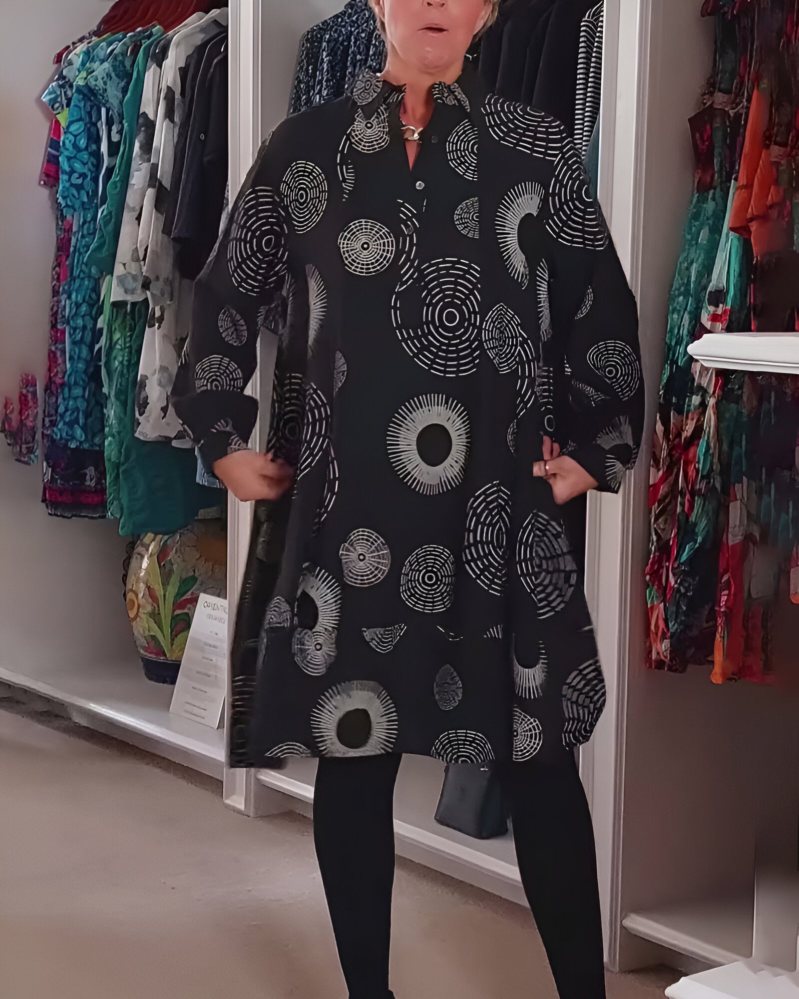 Sonia - Robe Tunique Femme Ample Imprimée