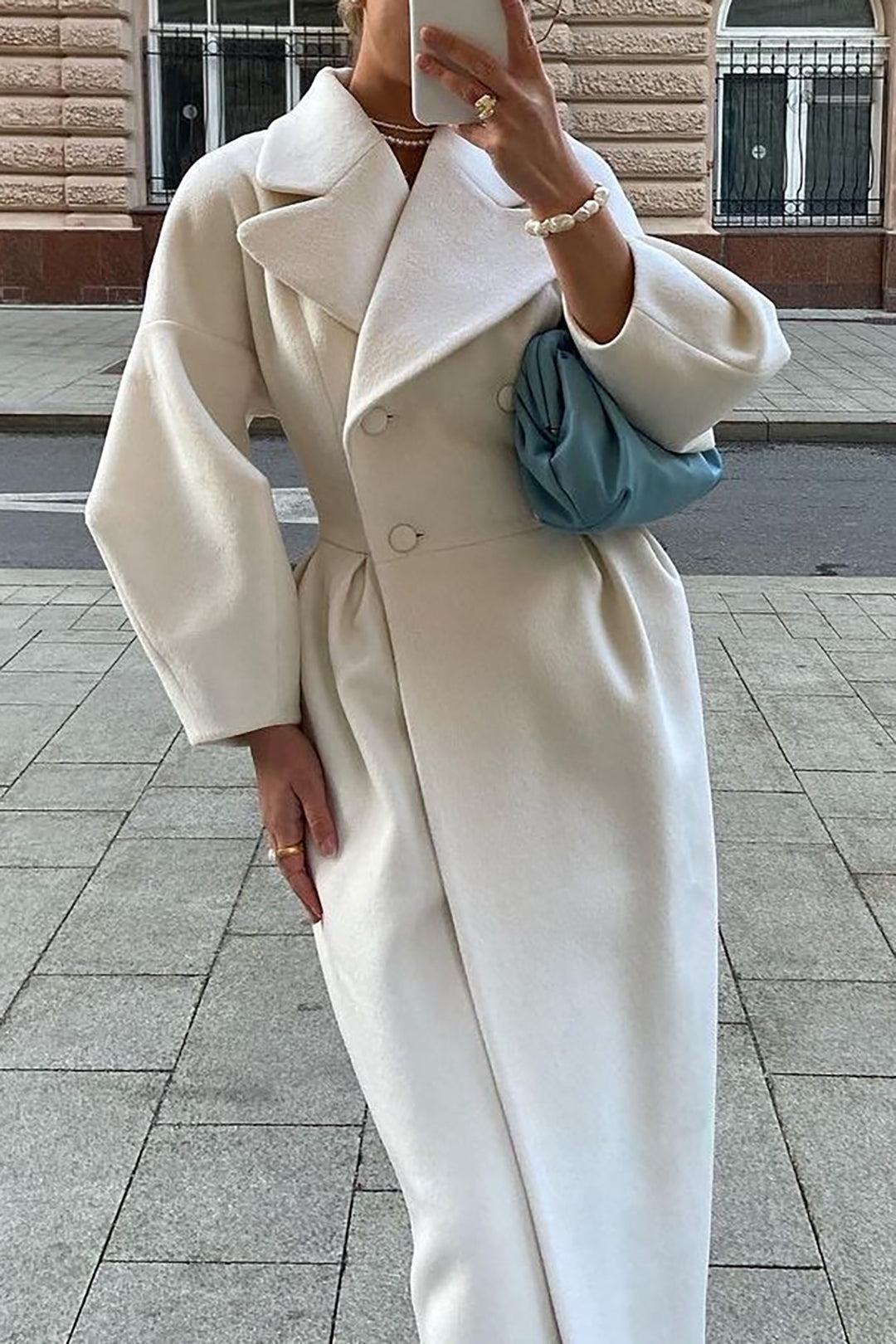 Camille – Manteau Mi-Long À Double Rangée De Boutons, Chic Et Hivernal