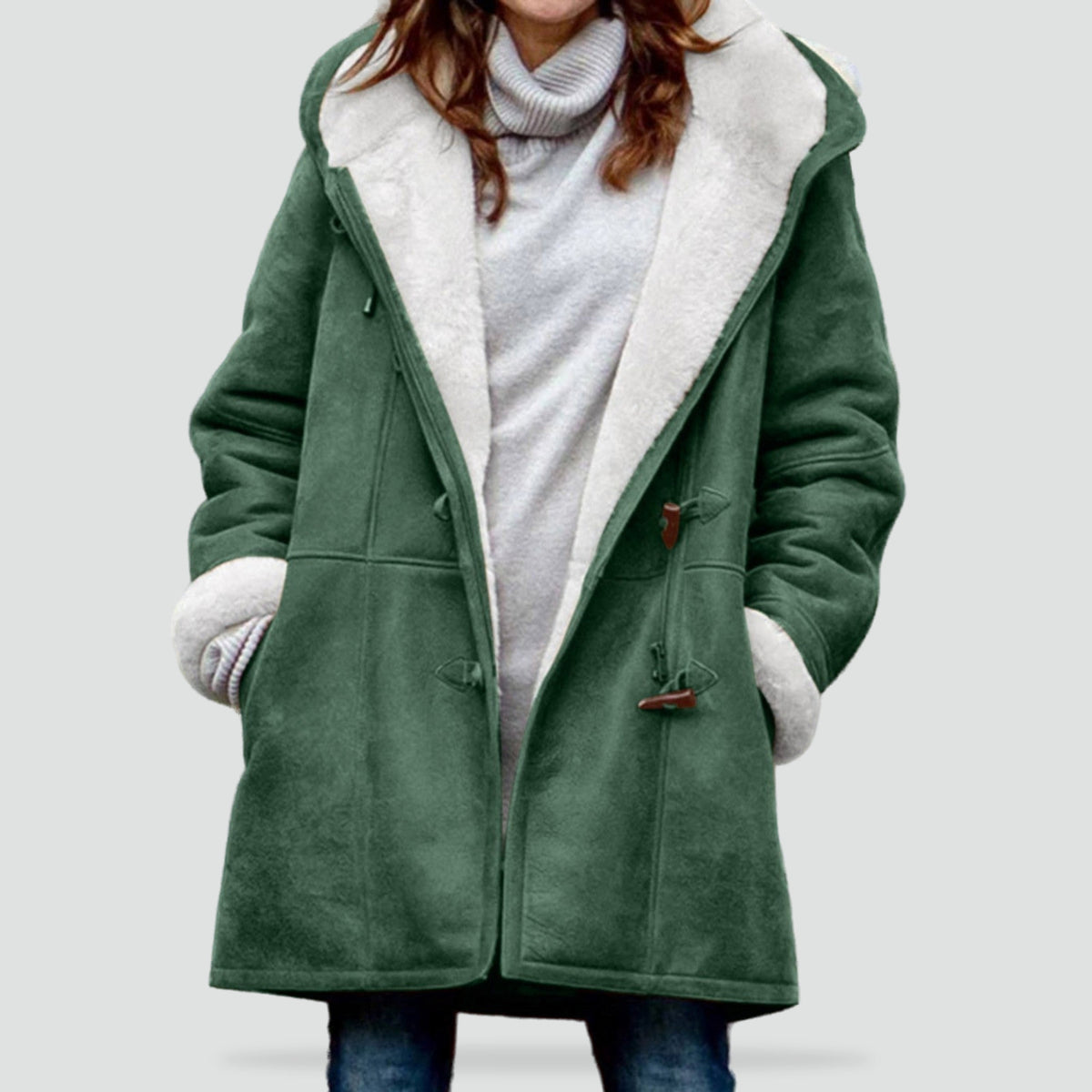 Isabelle - Manteau Chic Daim Doublé