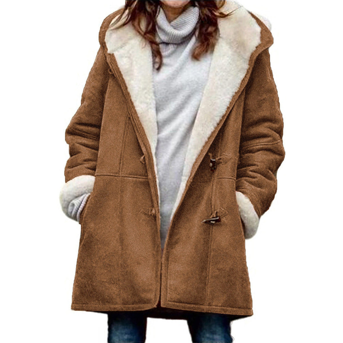Isabelle - Manteau Chic Daim Doublé
