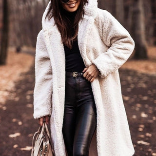 Chloé - Manteau Élégant Teddy à Capuche