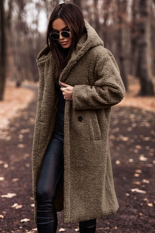 Chloé - Manteau Élégant Teddy à Capuche