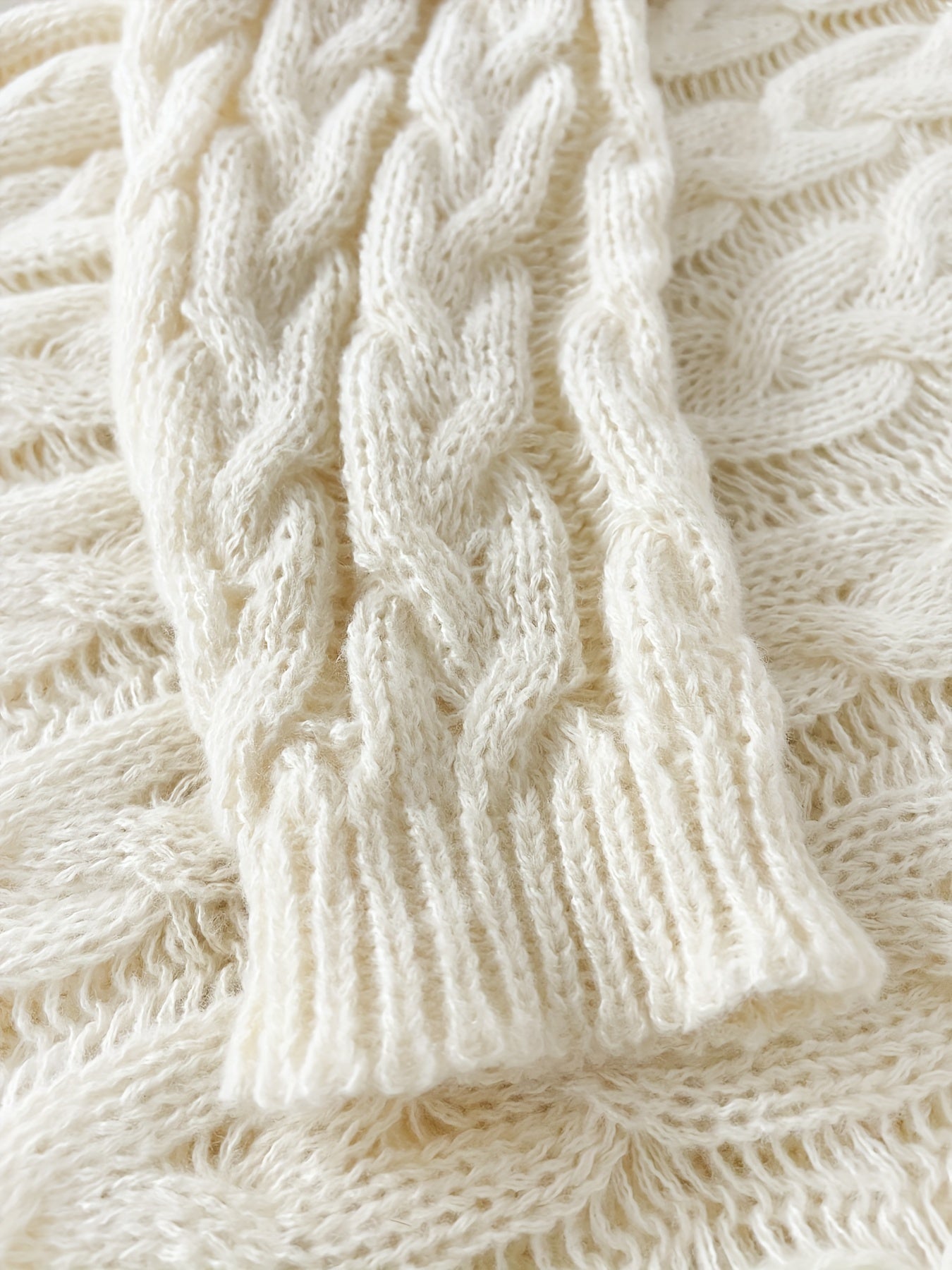 Camille - Pull Élégant Torsadé Grosse Maille