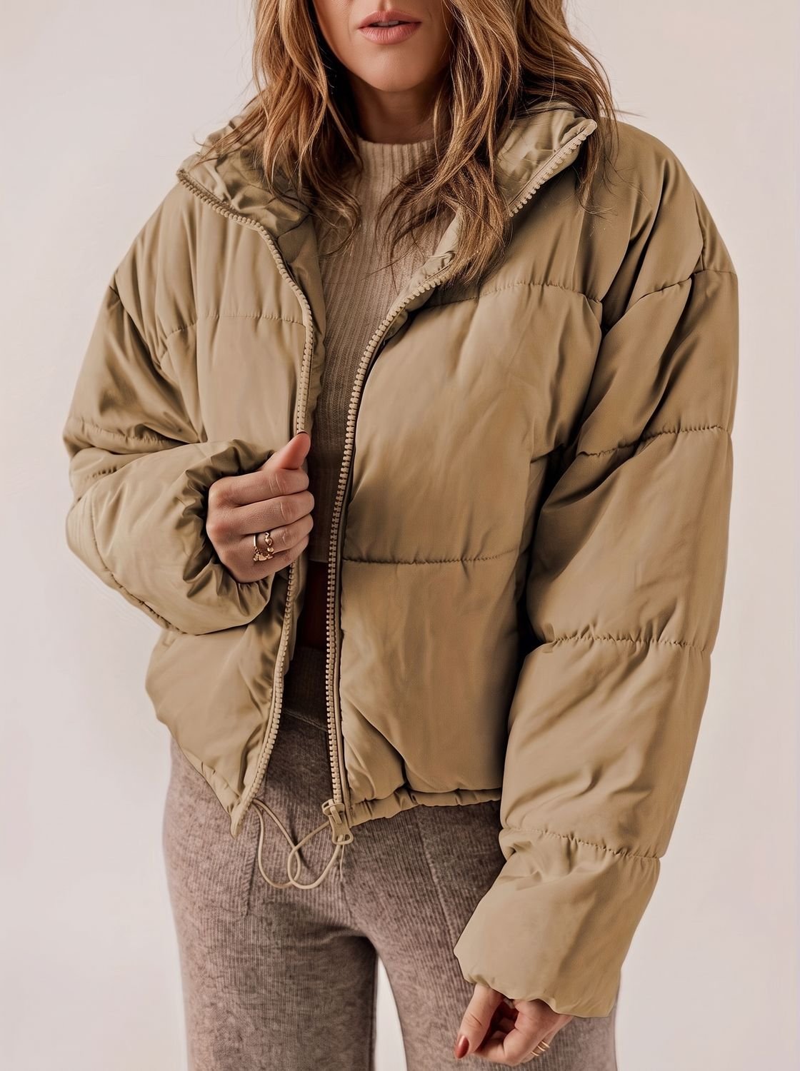 Camille - Doudoune Élégante Oversize Courte