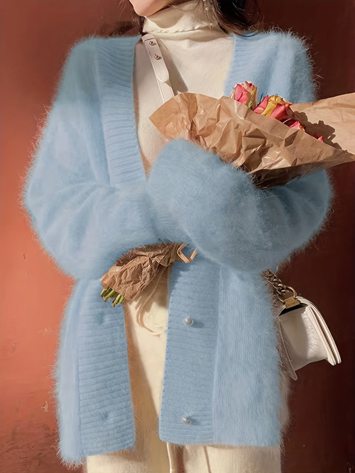 Chloé - Cardigan Élégant Boutonné Col V