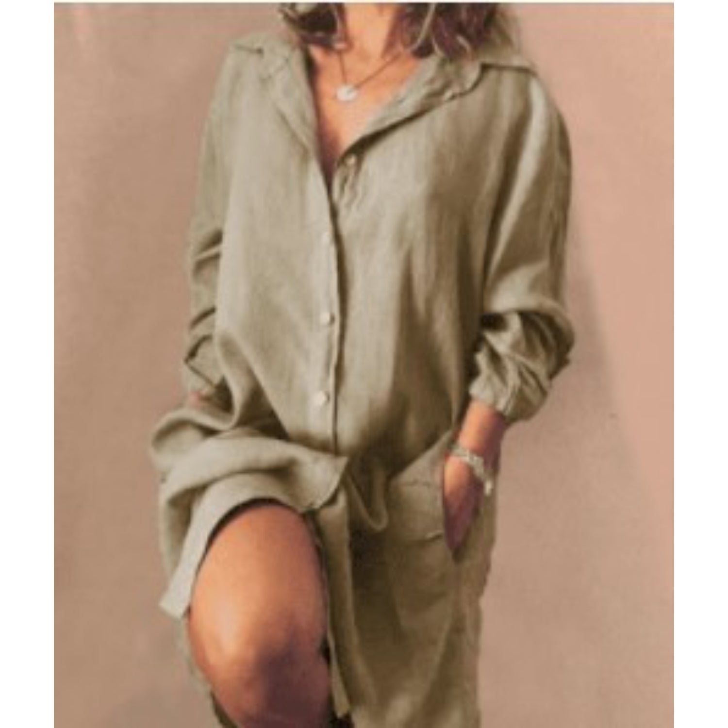 Olympe - Blouse Estivale En Lin Avec Coupe Fluide