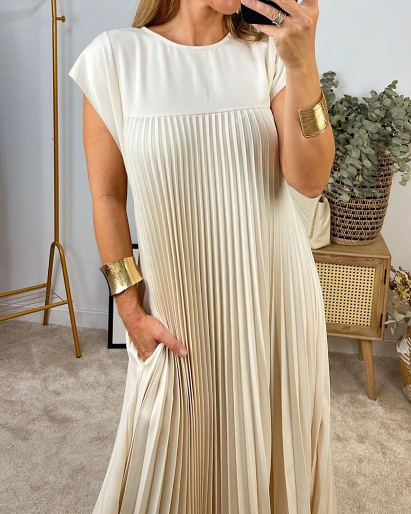 Saskia - Sublime Robe Longue Plissée