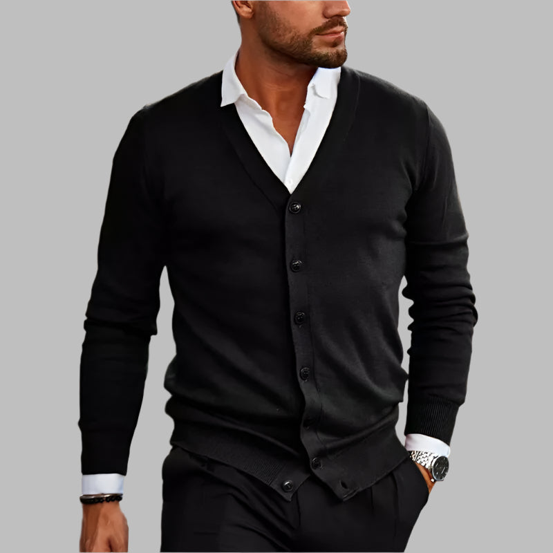 Étienne - Cardigan Tricoté Élégant Homme