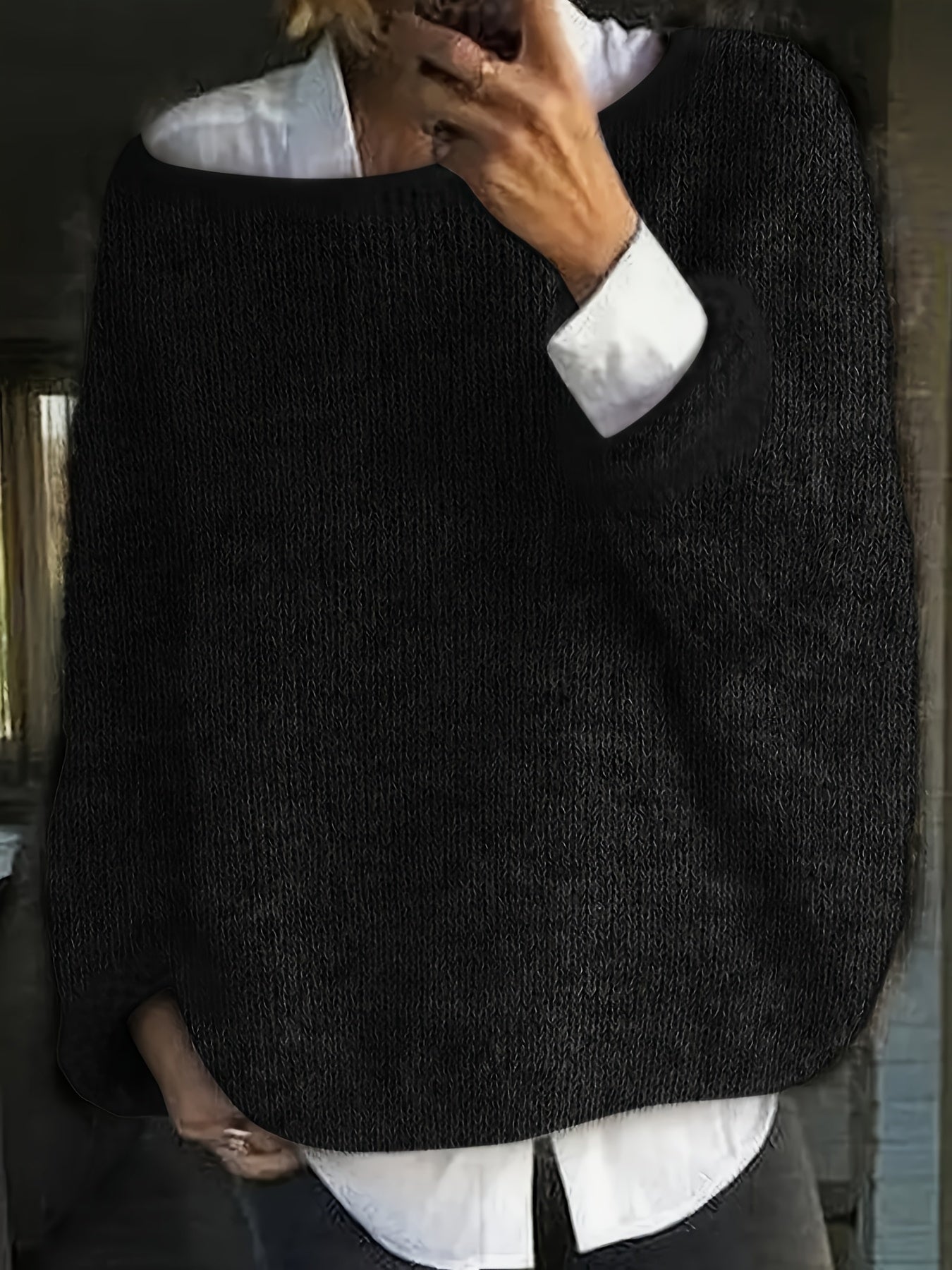 Sandrine - Pull Élégant Oversize Maille
