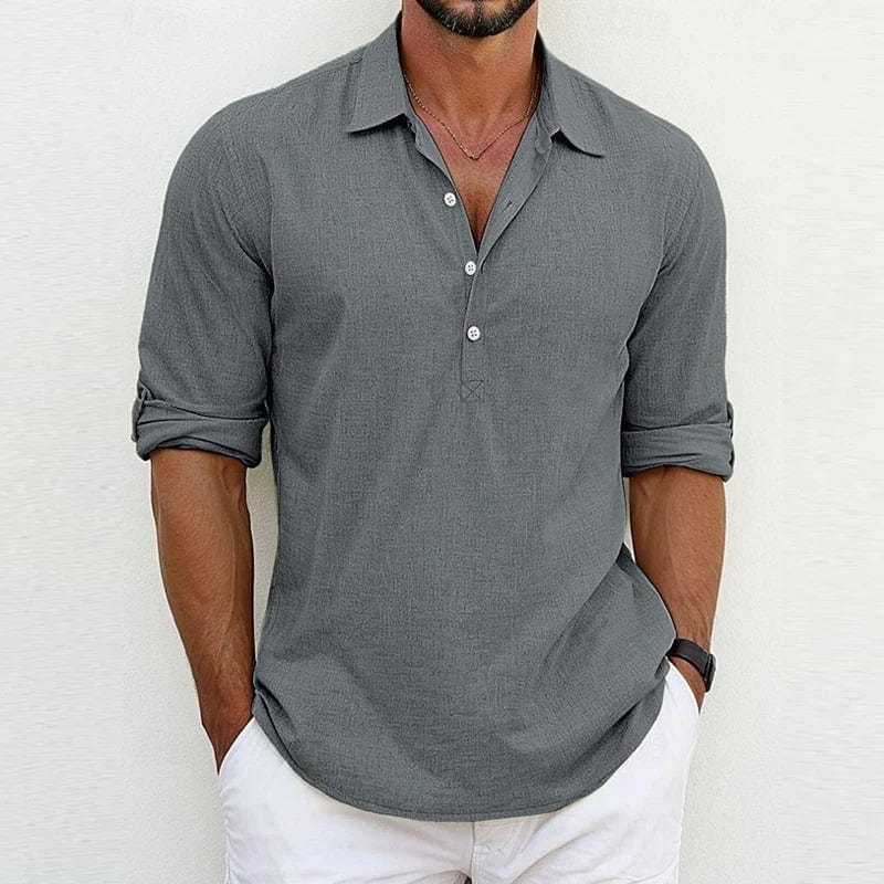 Cristian - Polo Lin Casual Homme