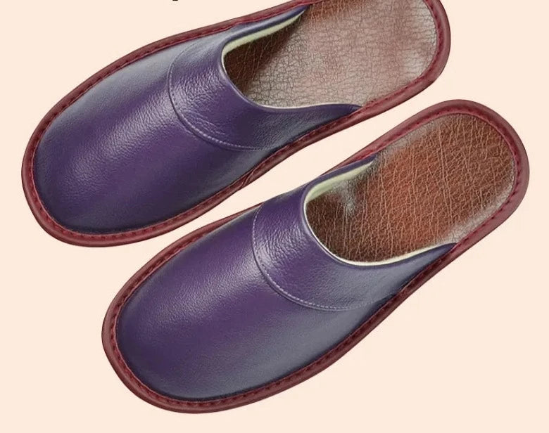 Milo - Chaussons Cuir Confortables Homme