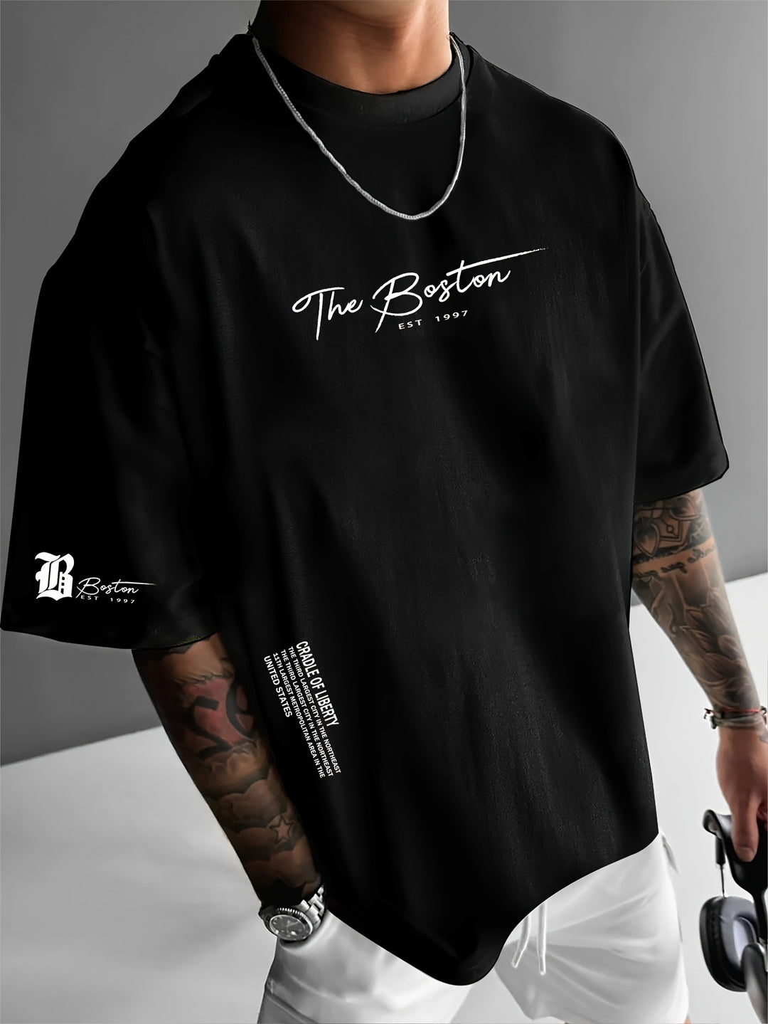 Adrian - T-Shirt Imprimé Casual Homme