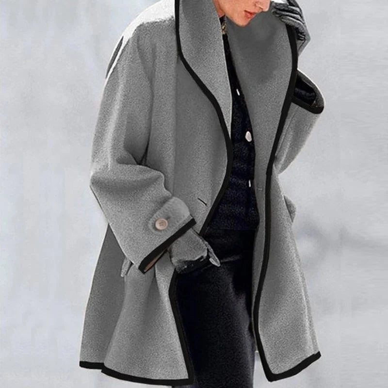Marie - Manteau Élégant Oversize en Laine