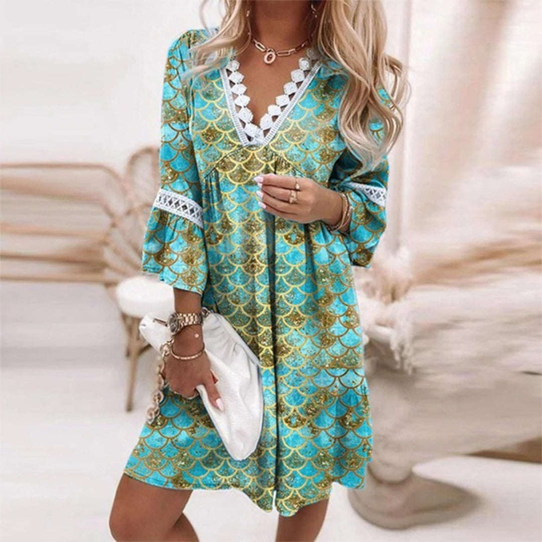 Robe Tunique Femme Bohème en Dentelle - Susan