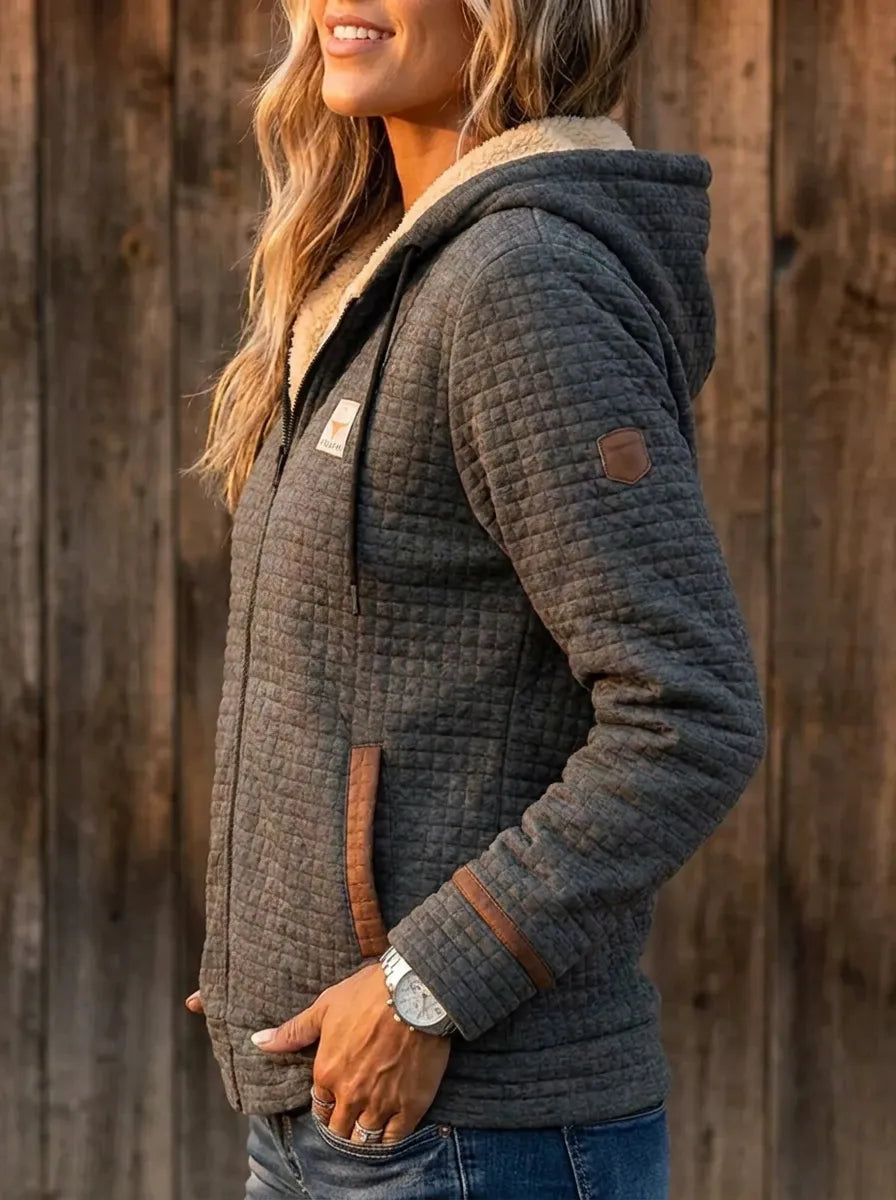 Chloé - Veste Chic Matelassée Capuche