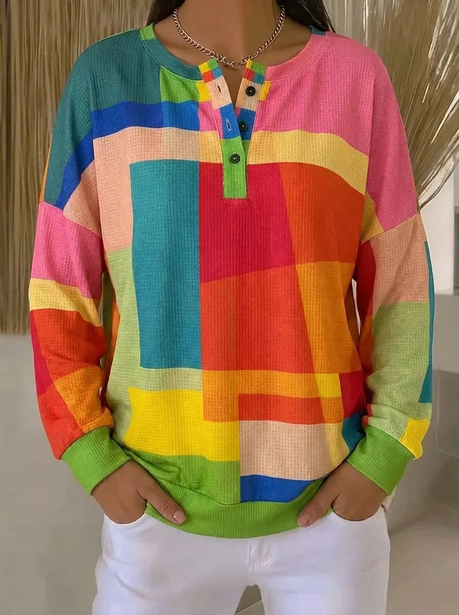 Nathalie - Sweat Chic Vintage Imprimé