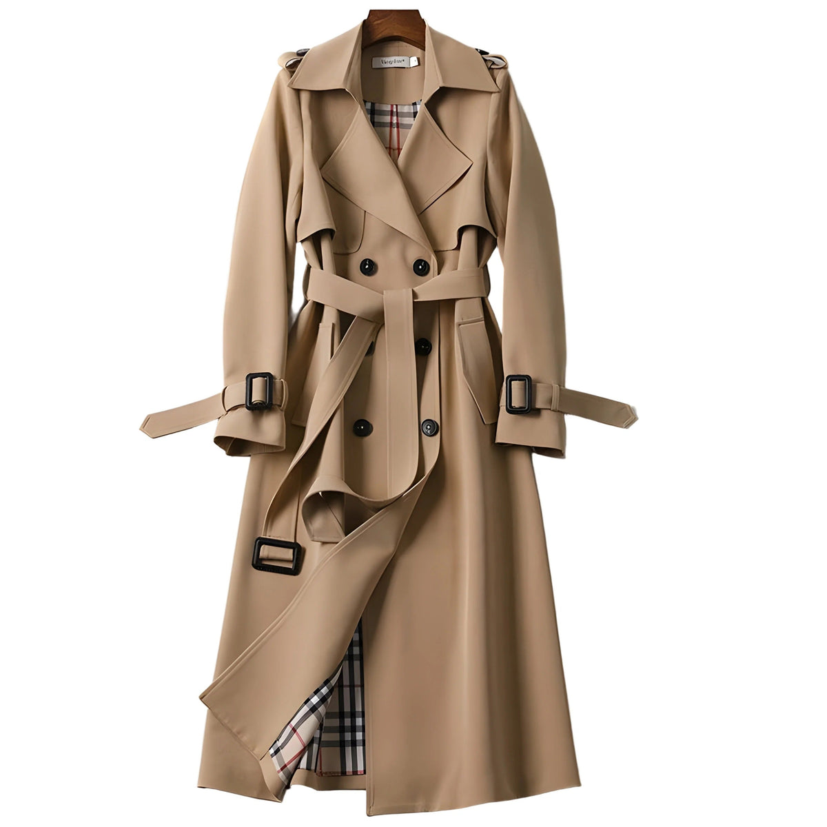 Anne | Trench Chic Mi-Long Ceinturé